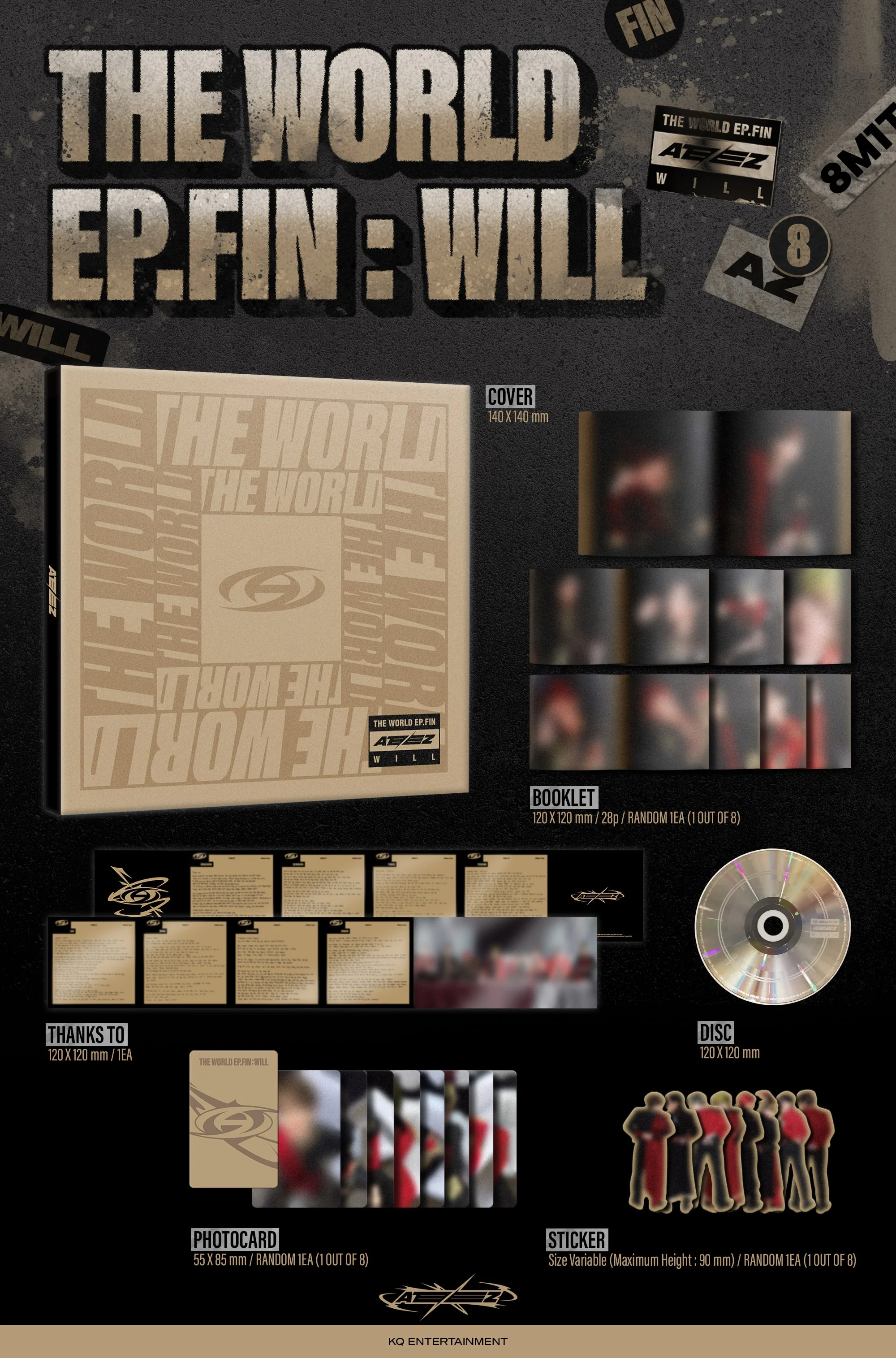 ATEEZ The World Ep. Fin: Will - Random Digipack - Image 2