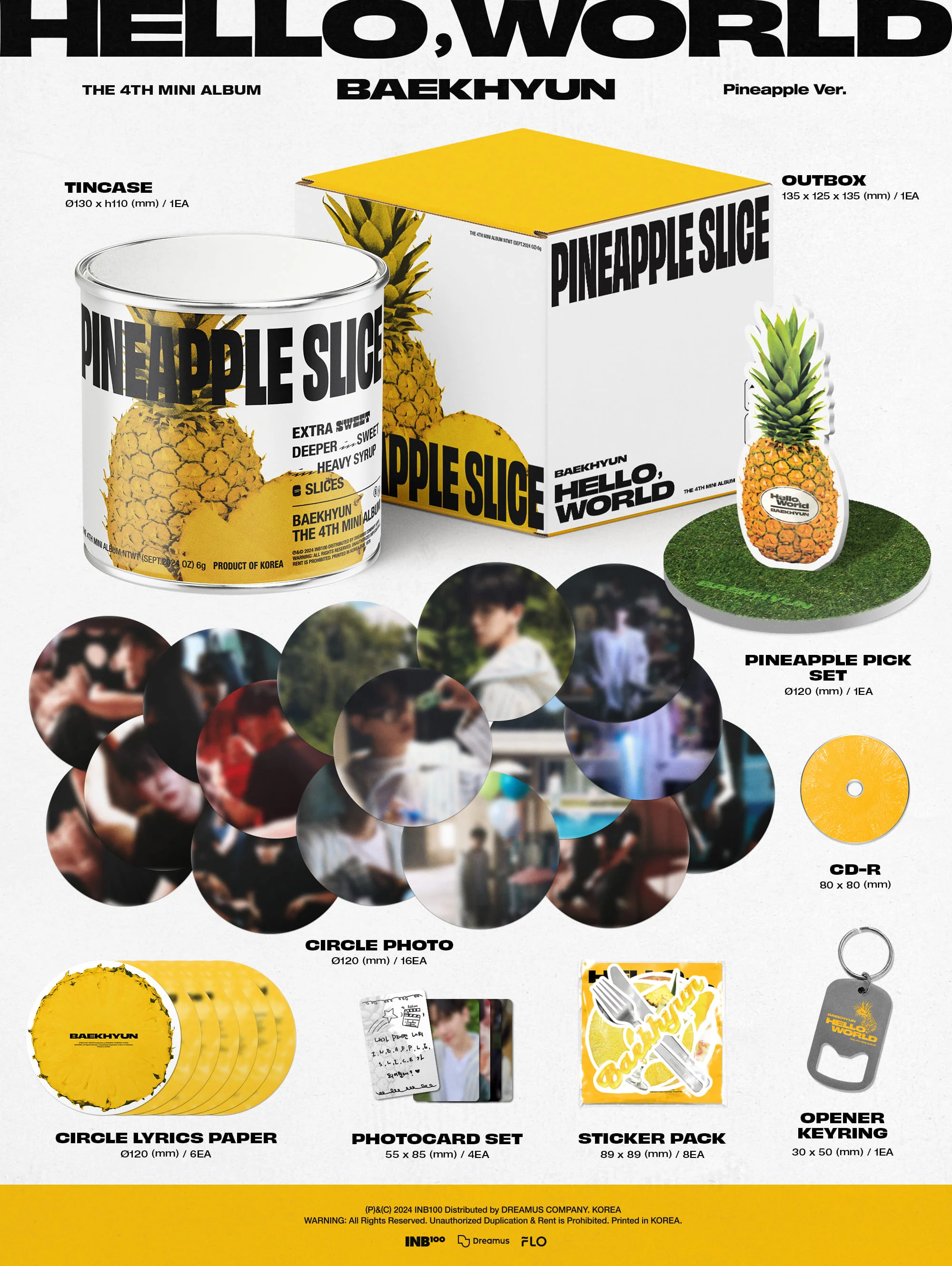 BAEKHYUN Hello, World - Limited Pineapple - Image 2