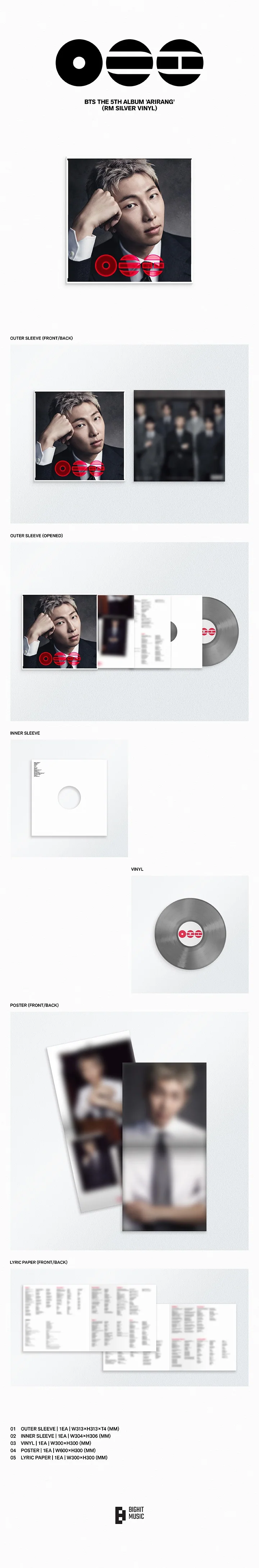 BTS ARIRANG - Random Standard Vinyl - Image 3