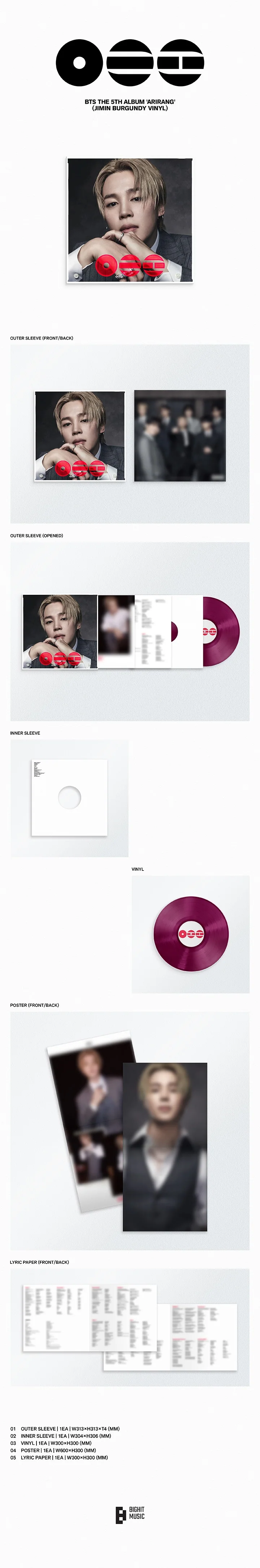 BTS ARIRANG - Random Standard Vinyl - Image 7