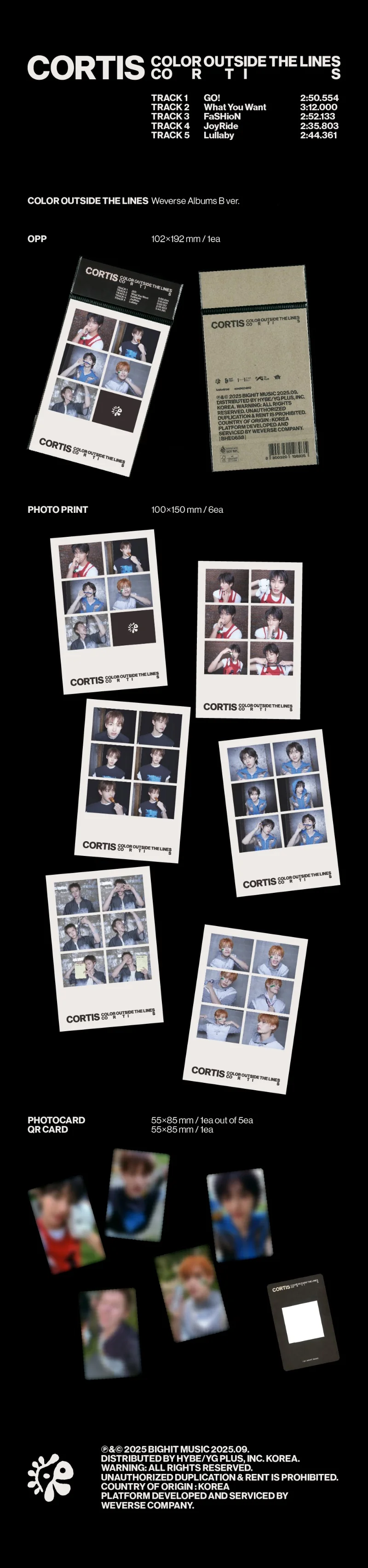 CORTIS COLOR OUTSIDE THE LINES - Random Weverse Album - Image 3