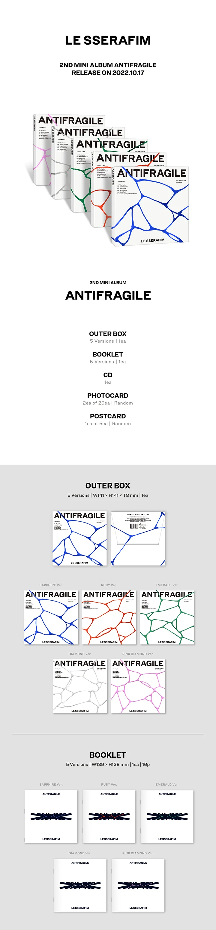LE SSERAFIM ANTIFRAGILE - Random Compact - Image 2