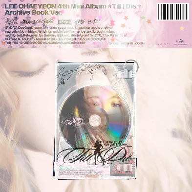 LEE CHAEYEON Till I Die - Archive Book