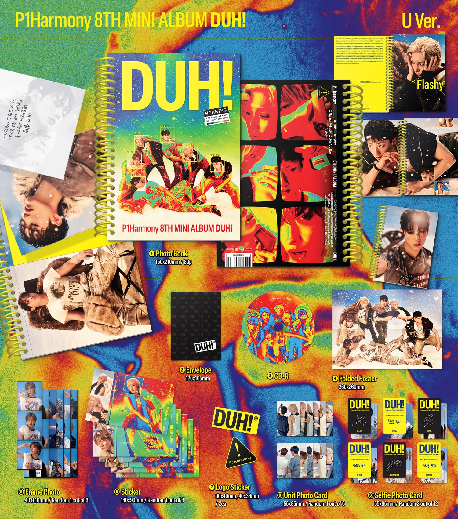 P1Harmony DUH! - Random Photobook - Image 3
