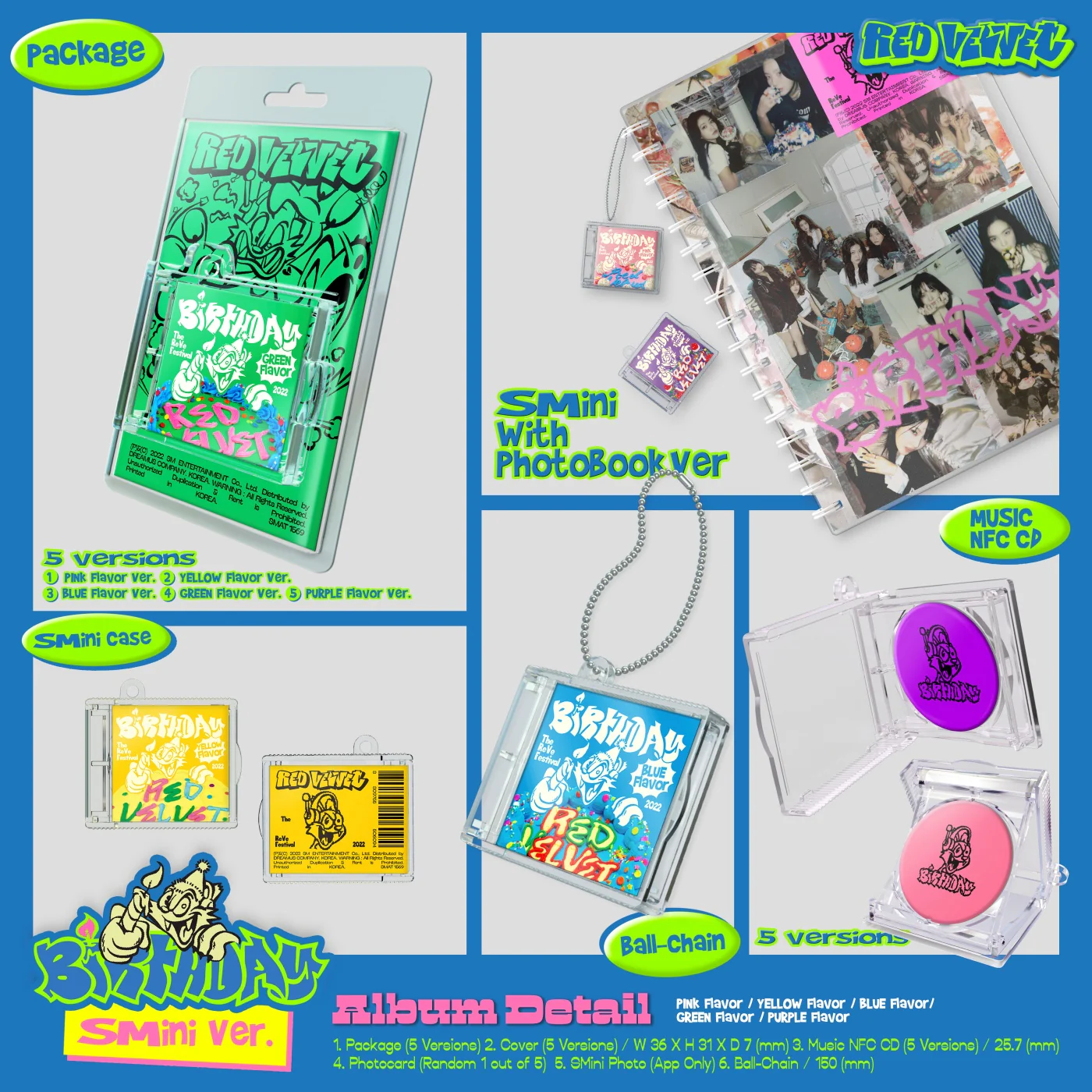 Red Velvet The ReVe Festival 2022 Birthday - Random SMini - Image 2