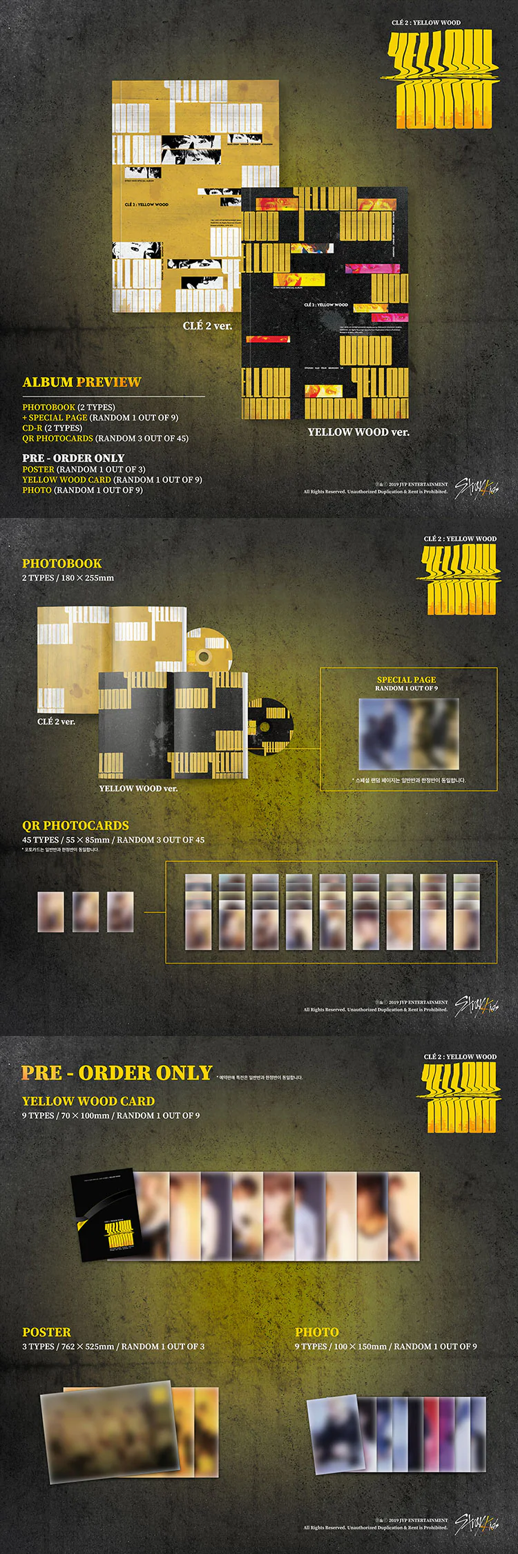 Stray Kids Clé 2: Yellow Wood - Random ver - Image 2