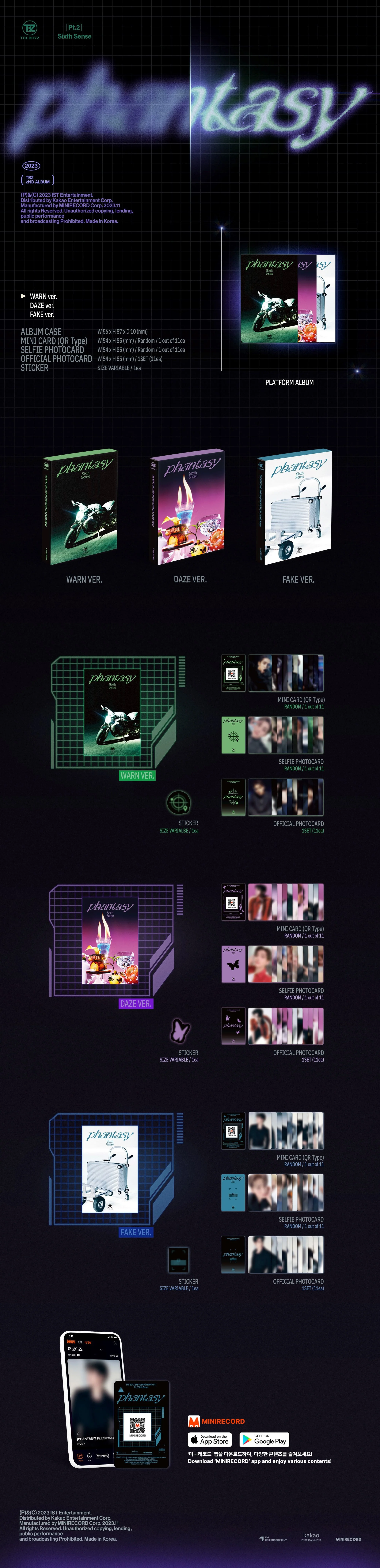 THE BOYZ [PHANTASY] Pt.2 Sixth Sense - Random Platform - Image 2
