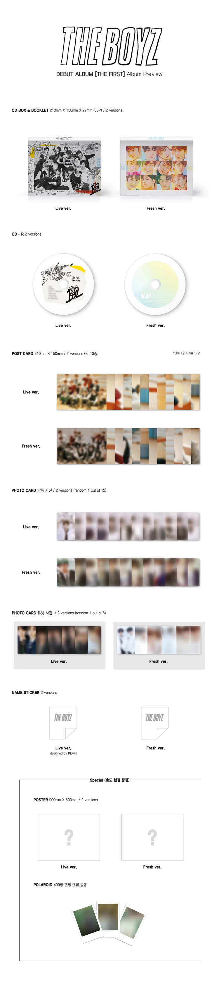THE BOYZ The First - Random ver - Image 2