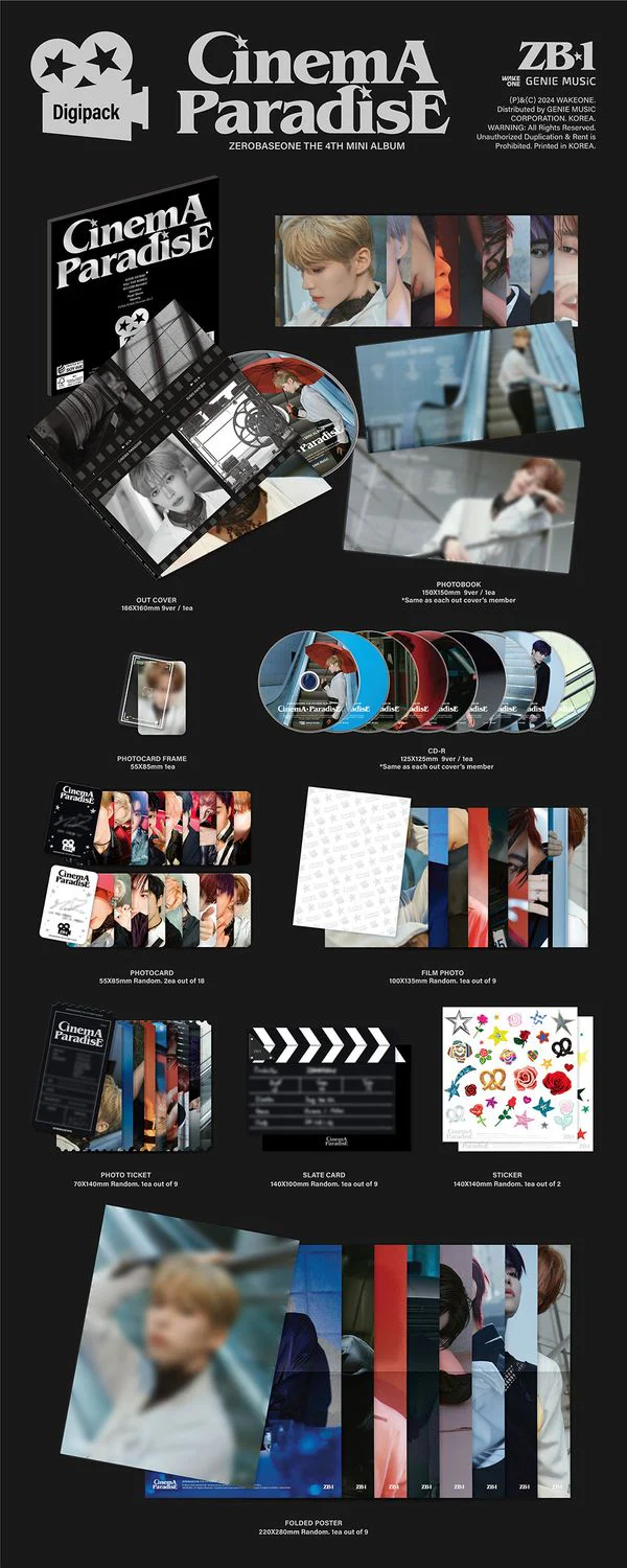 ZEROBASEONE CINEMA PARADISE - Random Digipack - Image 2