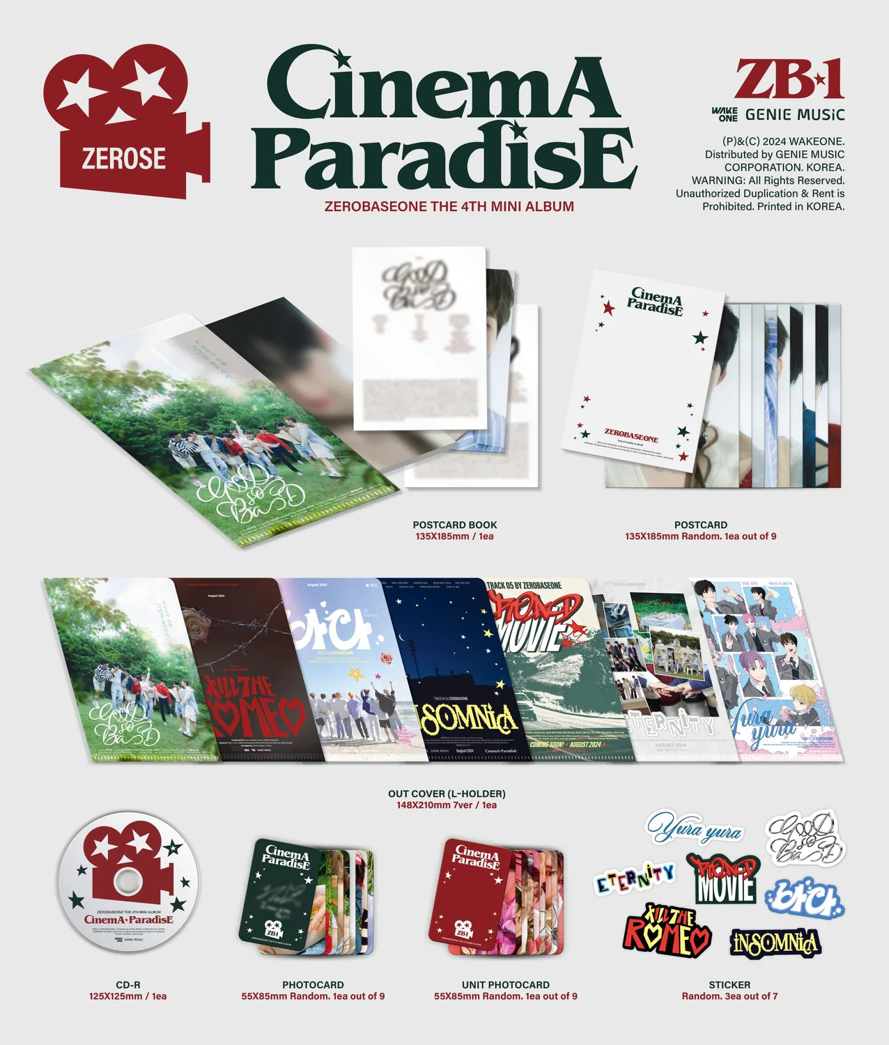ZEROBASEONE CINEMA PARADISE - Random Zerose - Image 2